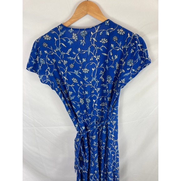 Amuse Society Maci Wrap Dress Blue Size Large - Picture 6 of 8